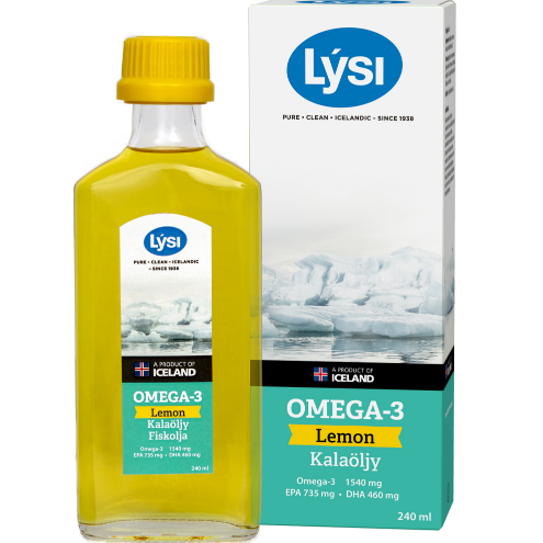 Рыбий жир Lysi Омега-3 со вкусом лимона 240 мл