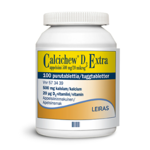 Витамин D3 и кальций Calcichew Extra в таблетках со вкусом апельсина 100 шт.