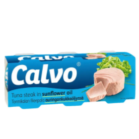 Calvo Тунец в подсолнечном масле 3х80г