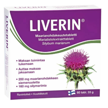 HANKINTATUKKU OY Ливерин® для улучшения работы печени 60 таблеток
