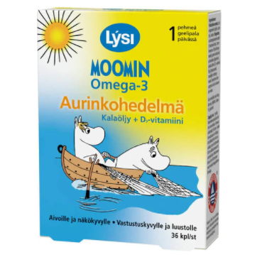 ORIOLA OY Lysi Moomin Omega-3 + D Sun Fruit 36 ​​капсул
