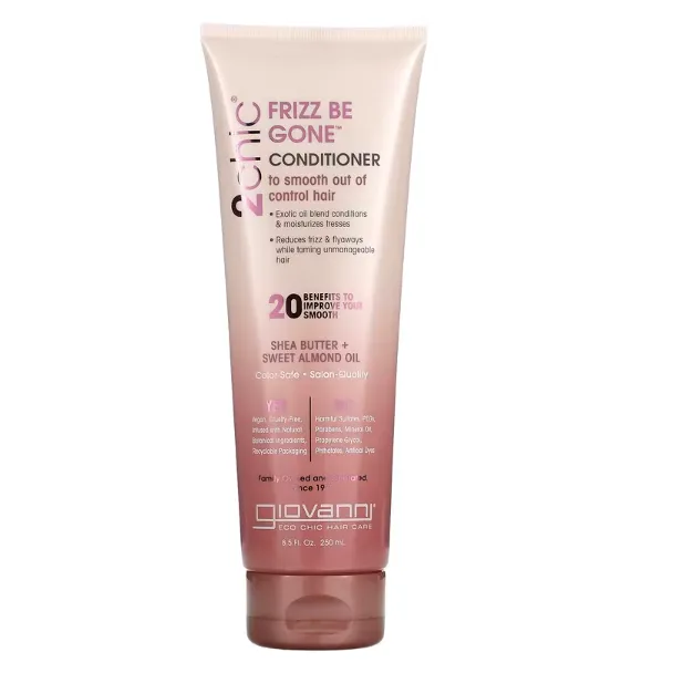 Кондиционер для непослушных и вьющихся волос Giovanni 2chic Frizz Be Gone с маслами ши и сладкого миндаля 250 мл