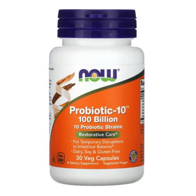 Пробиотик - 10 Now Foods 100 миллиардов восстановительный уход в капсулах 30 шт.