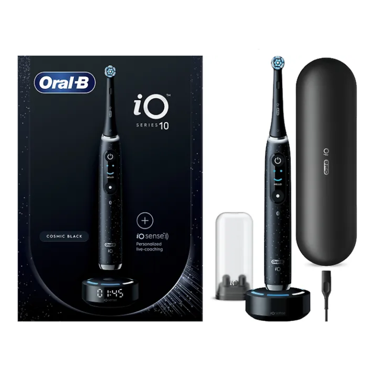 Электрическая зубная щетка Oral-B, электрическая зубная щетка iO 10, Oral-B щетка, электрическая зубная щетка Oral-B черная, оралб