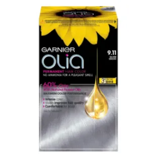 Стойкая крем-краска для волос Garnier "Olia" Metallic Silver 9.11
