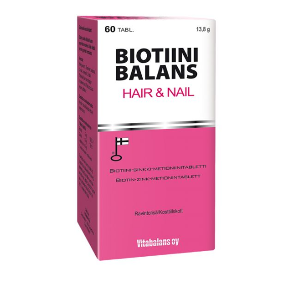 VITABALANS OY Biotin Balance Hair&Nail 60 капсул