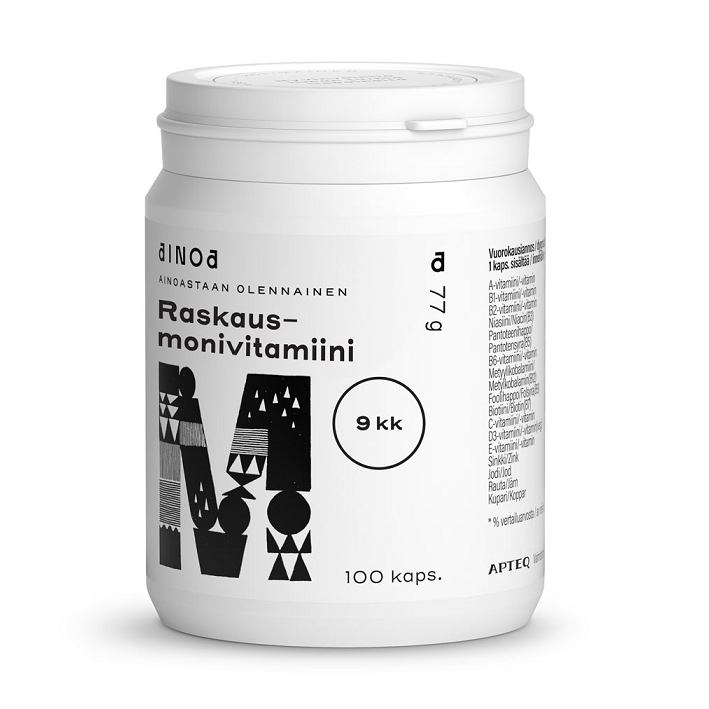 Поливитамины для беременных Ainoa Raskausmonivitamiini в капсулах 100 шт.