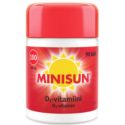 Витамин D3 Minisun 100 мкг в таблетках 90 шт.