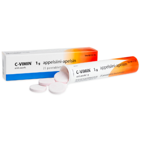 C - vimin (Витамин С) шипучие таблетки с апельсиновым вкусом 25 шт.