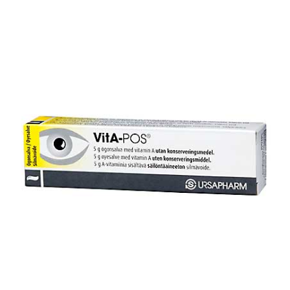 Vita-pos увлажняющий крем для глаз с витамином А 5 г, мазь для глаз Vita-Pos, мазь Вита-Пос 