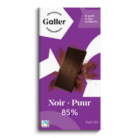 Тёмный шоколад Galler 85% 80 г