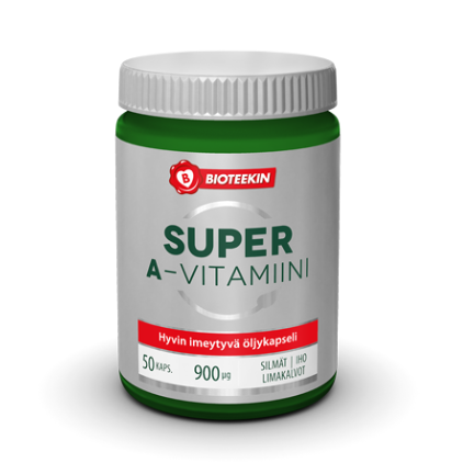 Bioteekin super A-vitamiini для поддержания зрения ( Биотеекин Супер А-витамин ) 50 капсул, витамины для глаз, витамины для органов зрения
