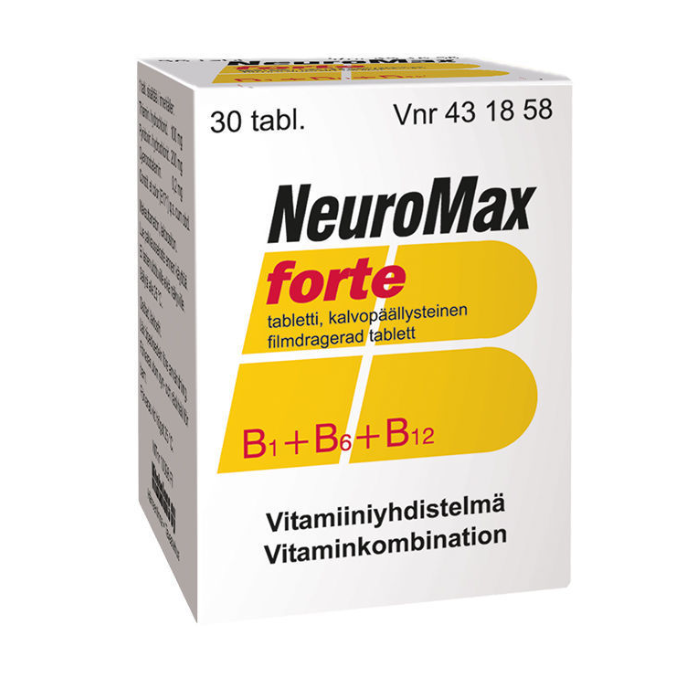 Витамины группы B для нервной системы Neuromax Forte в таблетках 30 шт.