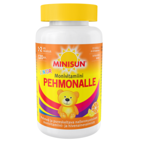 Мультивитамины Minisun Pehmonalle Junior в капсулах с цитрусовым вкусом 120 шт.