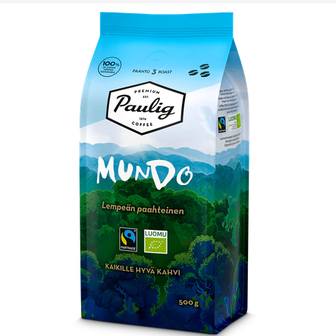 Кофе в зёрнах Paulig Mundo 500г