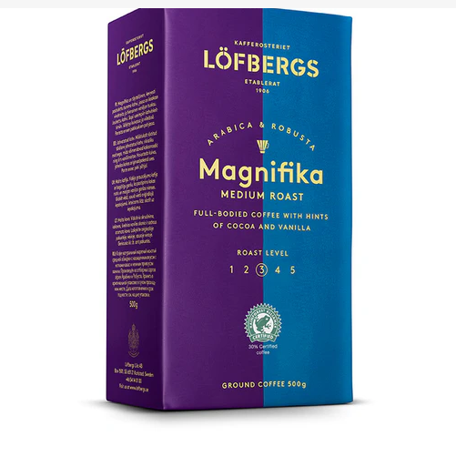 Кофе молотый Löfbergs Magnifika 500г