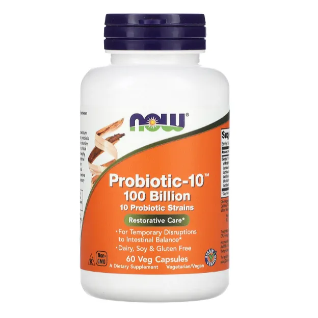 Пробиотик - 10 Now Foods 100 миллиардов восстановительный уход в капсулах 60 шт.