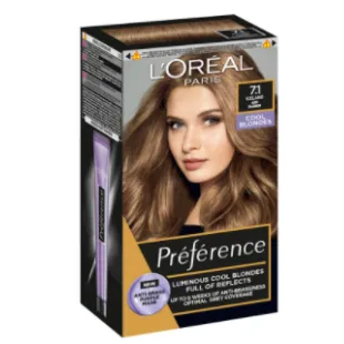 Краска для волос L'oreal Paris Prefrence 7.1 Iceland Ash Blonde Cool Blondes