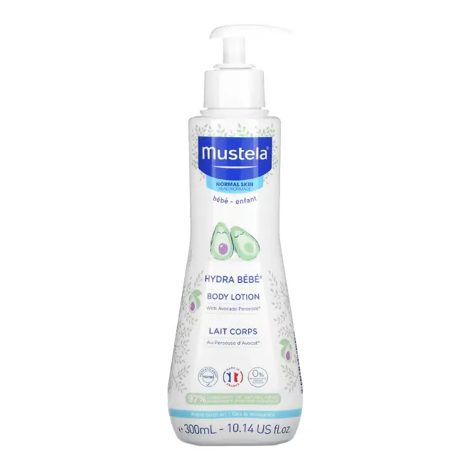 Детский лосьон для тела Hydra Baby Mustela с авокадо для нормальной кожи 300 мл