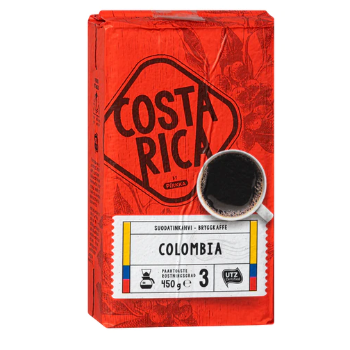 Кофе молотый Pirkka Costa Rica Colombia 450г ср/п