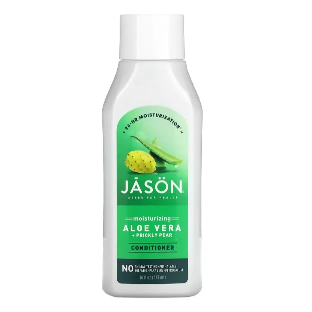 Увлажняющий кондиционер для сухих и тусклых волос Jason Natural с алоэ вера и маслом семян опунции 473 мл