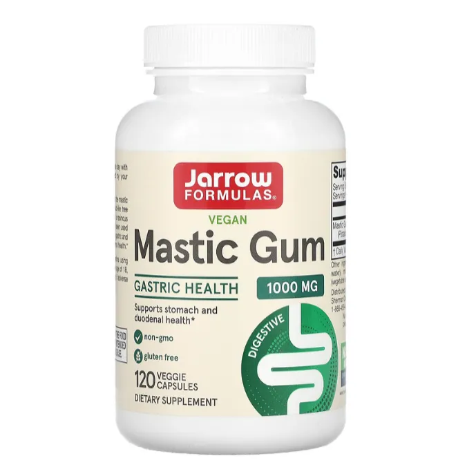 Пищевая добавки из смолы мастикового дерева Jarrow Formulas для улучшения пищеварения в капсулах 120 шт.