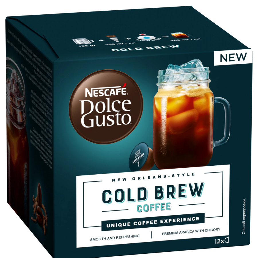 Капсулы Nescafe Dolce Gusto Cold Brew kahvi 12 капсул  с доставкой в Россию