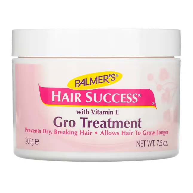 Эмульсия для восстановления сухих и ломких волос Palmers Hair Success Gro Treatment с витамином Е и протеином 200 г