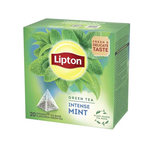 Lipton Зеленый чай Мятная пирамида 20 шт