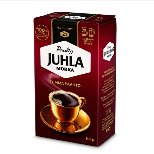 Кофе молотый Paulig Juhla Mokka Tumma Paahto 500г
