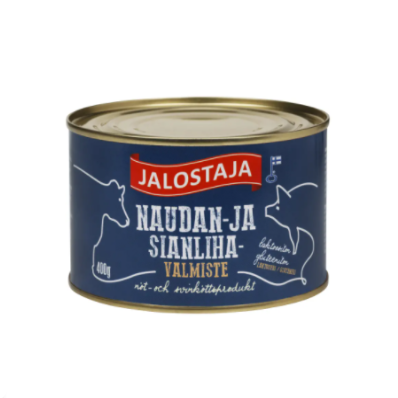 Консервы Jalostaja тушёнка свинина-говядина 400г