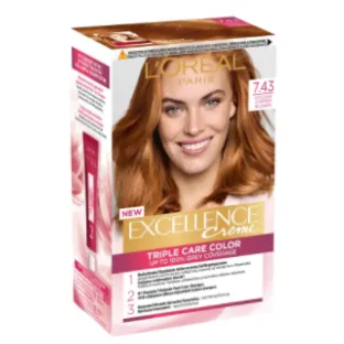 Краска для волос L'oreal Paris Excellence 7.43 Golden Copper Blonde