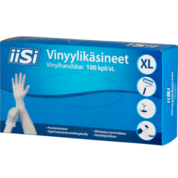 Виниловые перчатки Iisi размер XL 100шт