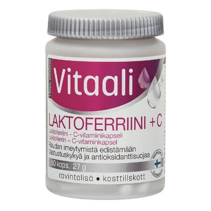 Витамины Vitaali Laktoferriini + С в капсулах 60 шт.