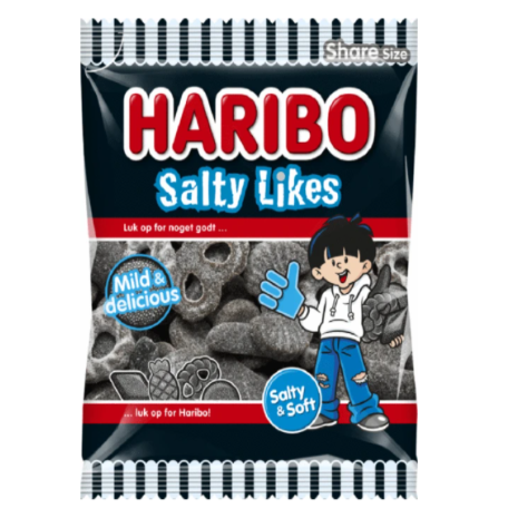 Мармелад Haribo Salty Likes 160г из лакрицы