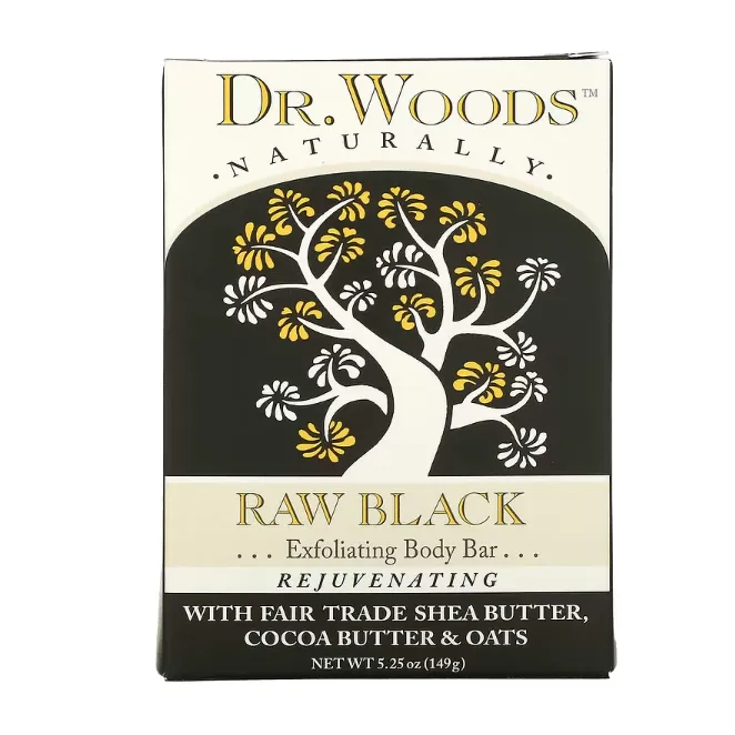 Мыло Dr. Woods Raw Black 149 г