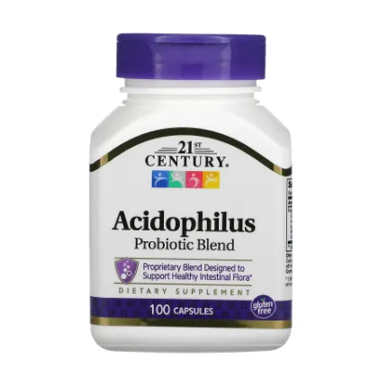 Смесь пробиотиков Acidophilus 21st Century в капсулах 100 шт.