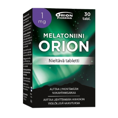 Пищевая добавка Melatoniini Orion 1 мг от бессонницы в таблетках 30 шт.