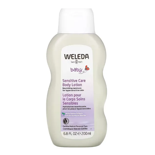 Лосьон для тела Weleda Baby с экстрактом белой мальвы для чувствительной кожи 200 мл