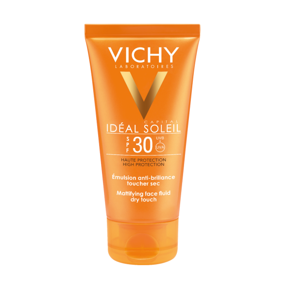 Матирующий крем - эмульсия для лица Vichy Capital Soleil с защитой от солнца SPF 30 для нормальной и комбинированной кожи 50 мл