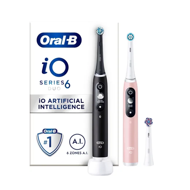 Электрическая зубная щетка Oral-B, электрическая зубная щетка Oral-B iO Series 6, Oral-B щетка, электрическая зубная щетка Oral-B черная, оралб