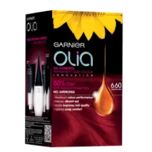 Стойкая крем-краска для волос Garnier "Olia" 6.60 Intense Red