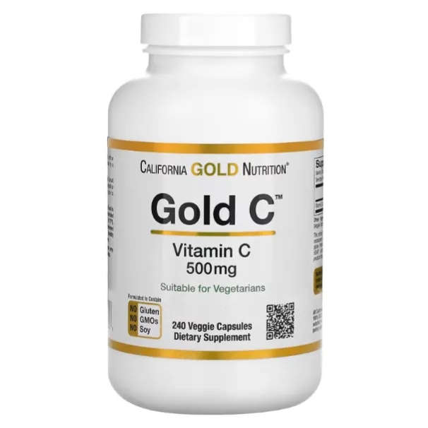 Витамин С California Gold Nutrition 500 мг в капсулах 240 шт.