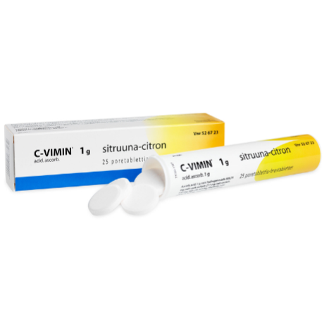 C - vimin (Витамин С) шипучие таблетки с лимонным вкусом 25 шт.
