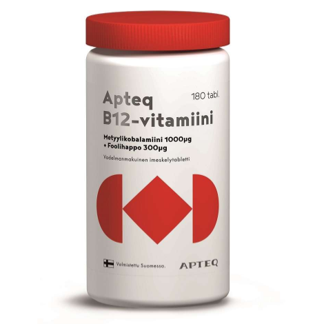 Витамин В12 Apteq в таблетках с метилкобаламином 180 шт.