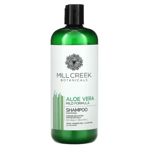 Увлажняющий шампунь для сухих волос Mill Creek Botanicals с алоэ вера 414 мл