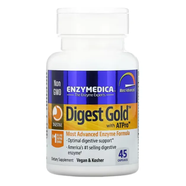 Ферменты для пищеварения Enzymedica Digest Gold с ATPro улучшенная формула в капсулах 45 шт.