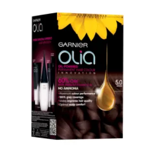 Стойкая крем-краска для волос Garnier "Olia" 5.0 Brown Ruskea