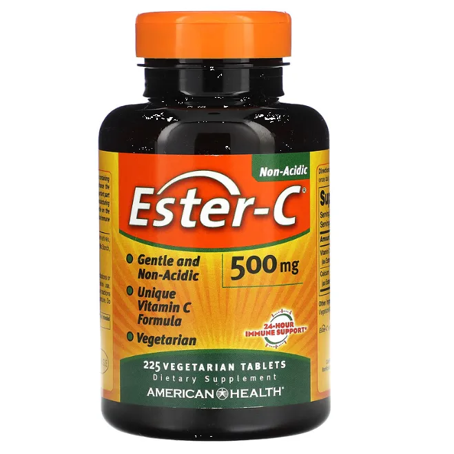 Витамин C American Health Ester-C 500 мг для укрепления иммунитета в таблетках 225 шт.