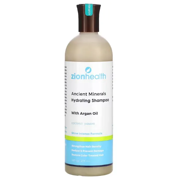 Увлажняющий шампунь Zion Health Ancient Minerals с жасмином, аргановым и кокосовым маслами 473 мл